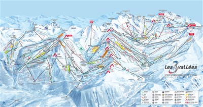 Val Thorens – Orelle – Les 3 Vallées – Le Hameau des Eaux d'Orelle - skimapa Val Thorens