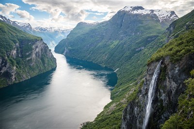 Norské fjordy, hory, vodopády a ledovce - Geirangerfjord