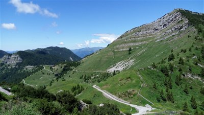 Lago di Garda - sever, Monte Baldo a Tremalzo