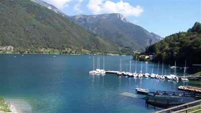 Lago di Garda - sever, Monte Baldo a Tremalzo