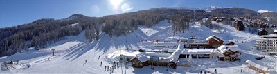 Puy Saint Vincent – Hameau des Ecrins, Chalets PSV - panoramatická fotografie lyžařského střediska Puy St. Vincent