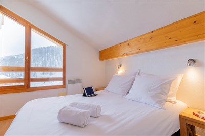 Les Orres – Les Terrasses du Soleil d'Or, Le Parc des Airelles - interiér rezidence Le Parc des Airelles - ložnice