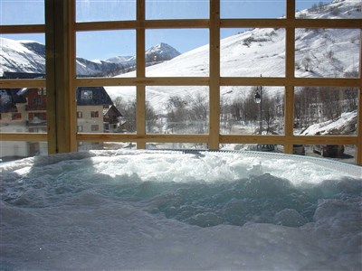 Les Sybelles – L'Orée des Pistes - vířivka v rezidenci Les Fermes de St. Sorlin***