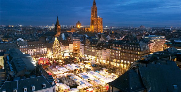 Adventní trhy ve francouzském Štrasburku
