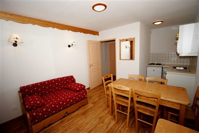 Puy Saint Vincent – Hameau des Ecrins, Chalets PSV - interiér rezidence Hameau des Ecrins v Puy 1800- typové foto