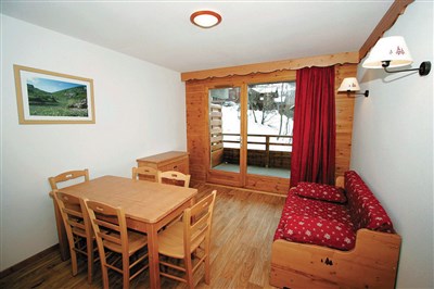 Puy Saint Vincent – Hameau des Ecrins, Chalets PSV - interiér rezidence Hameau des Ecrins v Puy 1800- typové foto